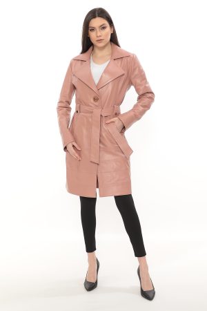 Pardesiu din piele Leyla