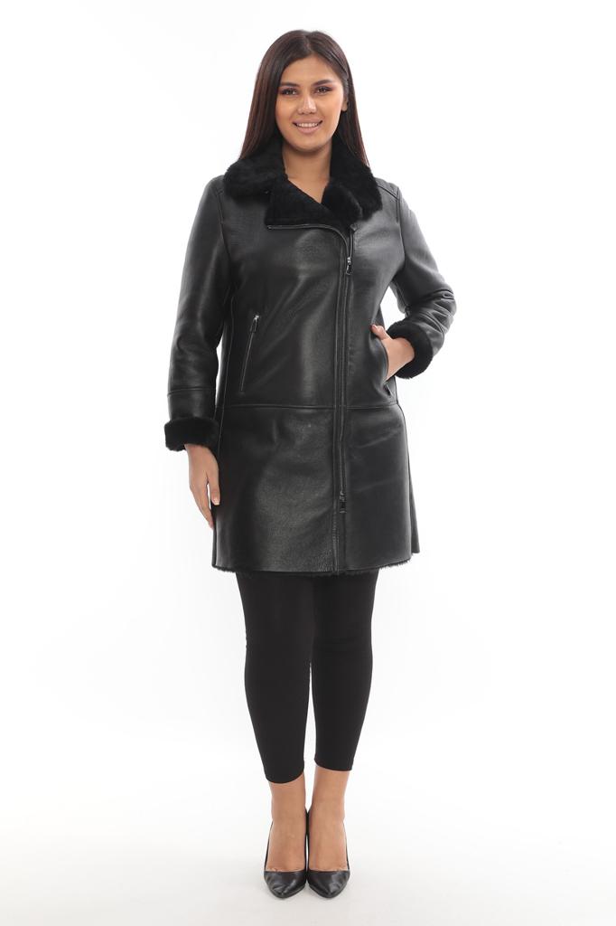 Haină din blană de miel merinos